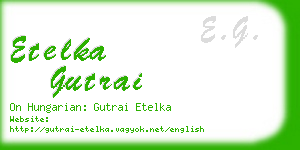 etelka gutrai business card